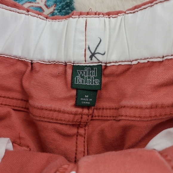 Wild Fable Salmon Coral Paperbag Shorts Medium - Picture 5 of 8